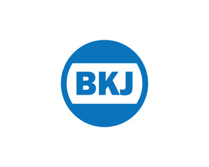 BKJ logo design vector template. BKJ