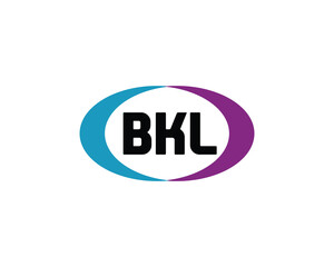 BKL logo design vector template. BKL