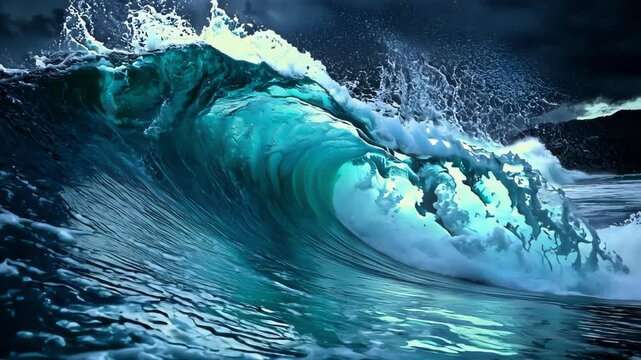 big ocean waves