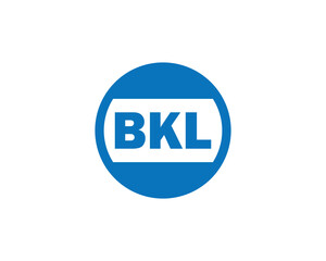 BKL logo design vector template. BKL