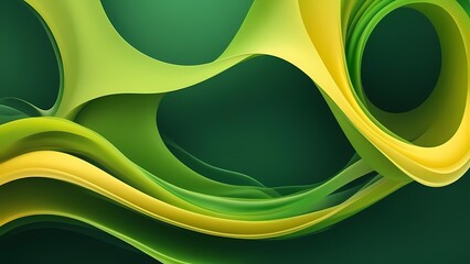 abstract green background with circles