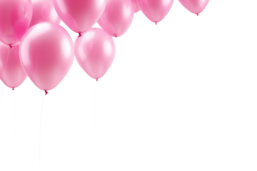 PNG Pink balloons backgrounds celebration anniversary.