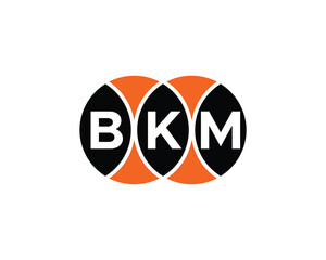 BKM logo design vector template. BKM