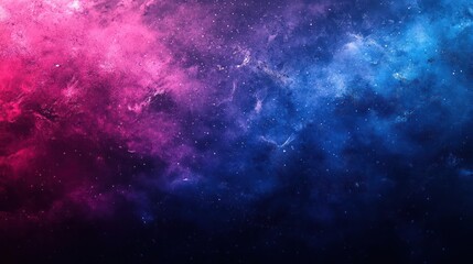 Obraz premium a colorful nebula sky with space stars, featuring a vivid palette of blues, purples, pinks,
