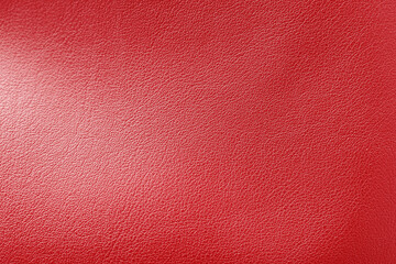 Red leather, closeup view of material texture