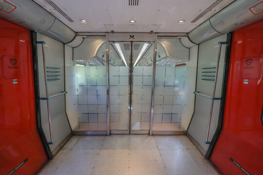 May 16 2024 Interior design of JR Kyushu Sonic 883