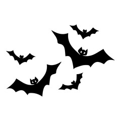 Bats Animals Silhouette halloween