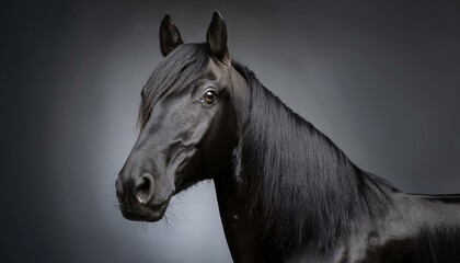 Fototapeta premium 사실적인 말 사진 이미지 