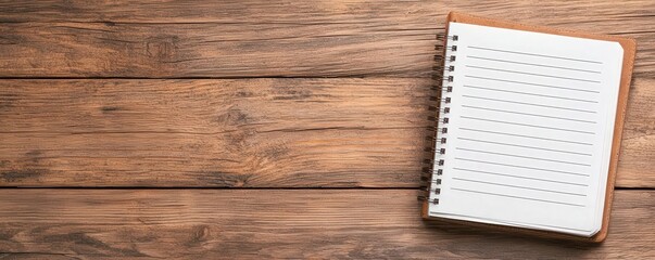 Meeting planner notebook open to a detailed agenda with bullet points