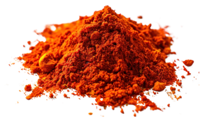 PNG Pile of red paprika powder food ingredient freshness.