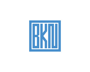 Obraz premium BKN logo design vector template. BKN