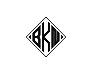 BKN logo design vector template. BKN