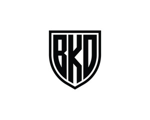 Fototapeta premium BKO logo design vector template, BKO