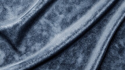 Naklejka premium Blue Velvet Fabric Texture Background
