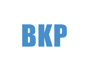 BKP logo design vector template. BKP
