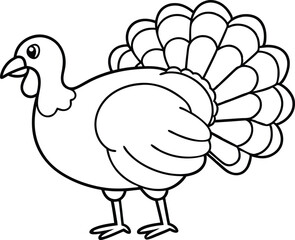 turkey vector illustration silhouette vector illustration black and white 
