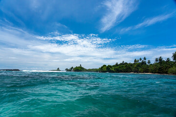 Tropical Island Paradise with Crystal Clear Water, Lush Greenery, and Serene Beaches - Stunning Caribbean Landscape for Eco-Tourism, Adventure, and Unspoiled Nature Travel Destinations