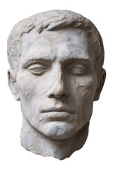 PNG Roman man head sculpture