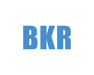 BKR logo design vector template. BKR
