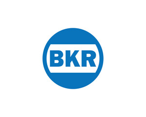 BKR logo design vector template. BKR