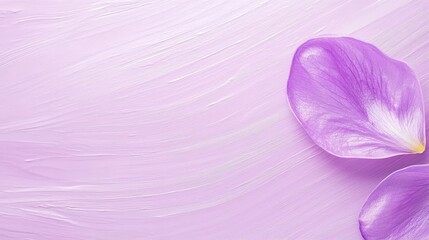Purple Flower Petals on Light Purple Background