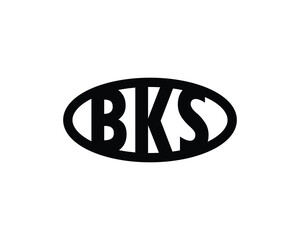 BKS logo design vector template. BKS