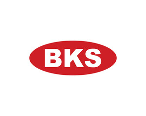 BKS logo design vector template. BKS