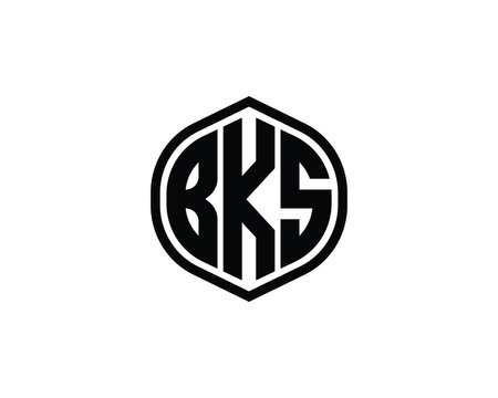 BKS logo design vector template. BKS
