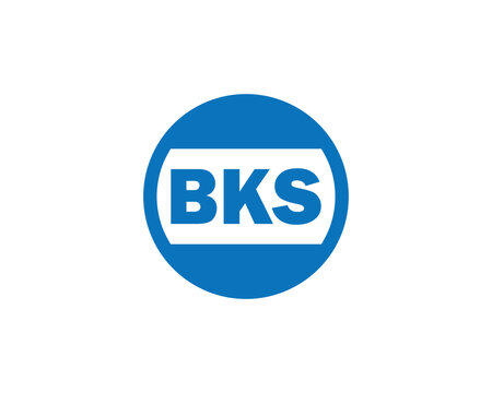 BKS logo design vector template. BKS