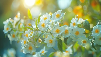 White and yellow flowers (Specifics.)
