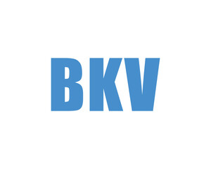 BKV Logo design vector template. BKV