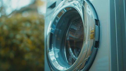 Dryer: Dries clothes with heated air and tumbling action. Often positioned beside or stacked above the washing machine for seamless laundry management.
