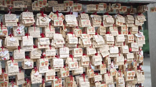 Ema tablets from Namba Yasaka Shrine