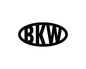 BKW logo design vector template. BKW