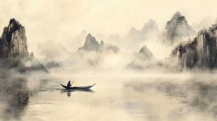 Fototapeta na wymiar boat on the lake