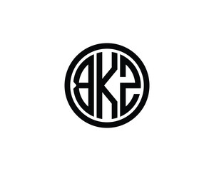 BKZ logo design vector template. BKZ