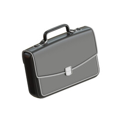 Briefcase 3D Icon. Businessman briefcase 3d icon
