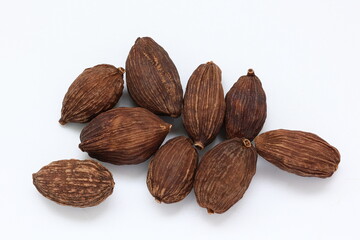 Cardamom on white