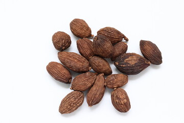 Cardamom on white background 