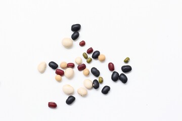 Bean on white background 