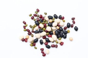 Bean on white background 