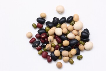 Bean on white background 