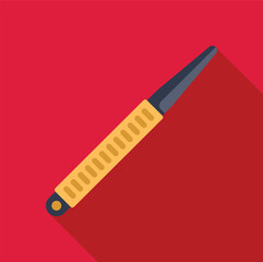 Metal nail file with an ergonomic handle, a tool for performing manicures and pedicures in beauty salons or at home