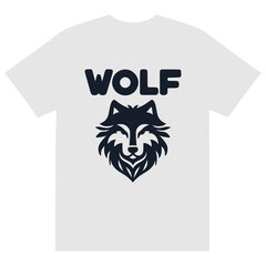 wolf animal t shirt fashion sticker vector illustration template design