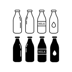 set of bottles icon