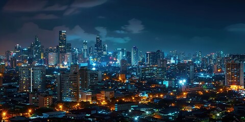 Obraz premium city at night