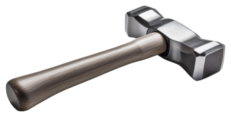 Metal Hammer Isolated on Transparent Background.