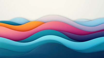 Explore a vibrant illustration of waves bursting with bold hues. Ideal for any dynamic graphic project.