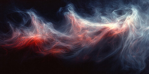 Fototapeta premium Abstract background with swirling blue, red, and white light.
