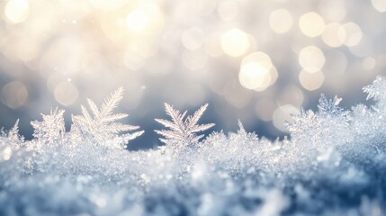 Sparkling Ice Crystals: A Winter Wonderland Close-Up